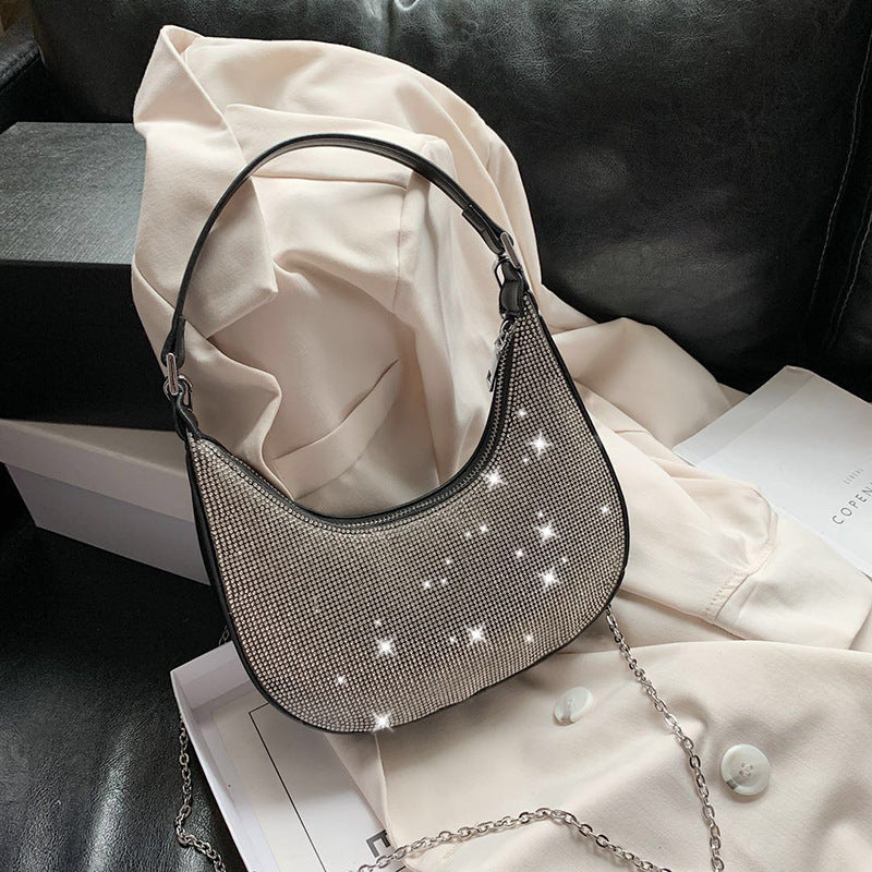 Women's Bag All-match One-shoulder Underarm Bag Net Red Chain Messenger Bag