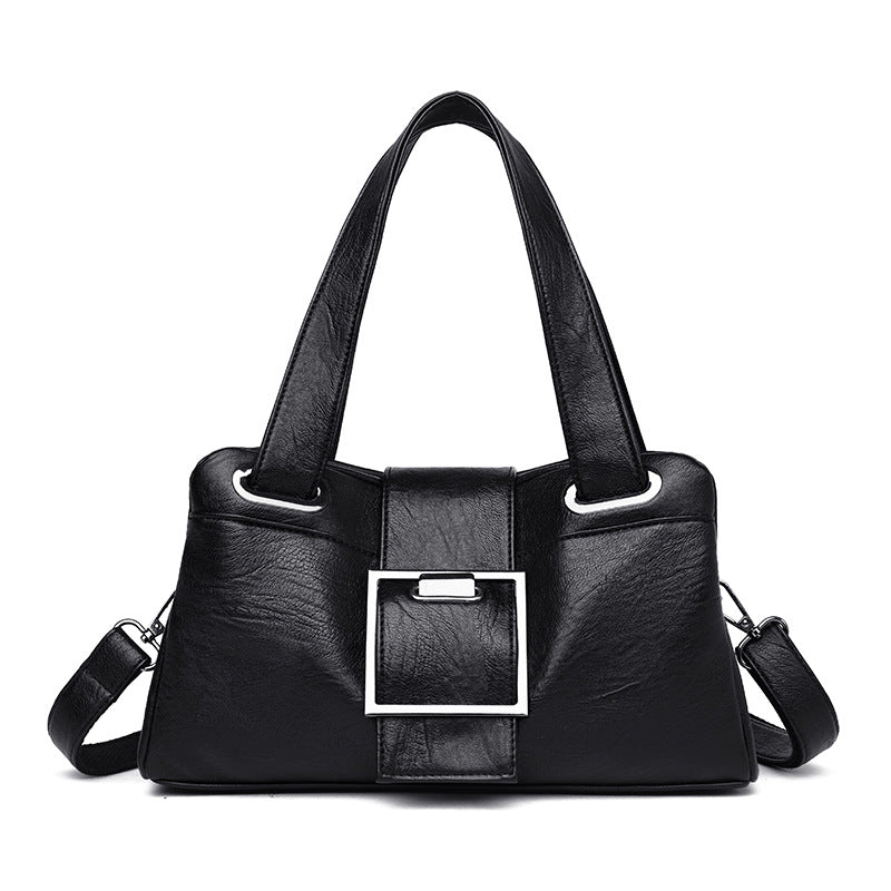 European And American Style Leather Women's Bag Handbag Fashion Versatile Pillow Bag