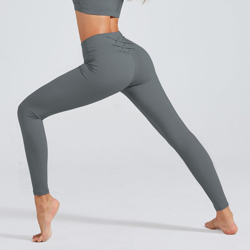 Nude Hip-Lifting Elastic Sports Fitness Pants