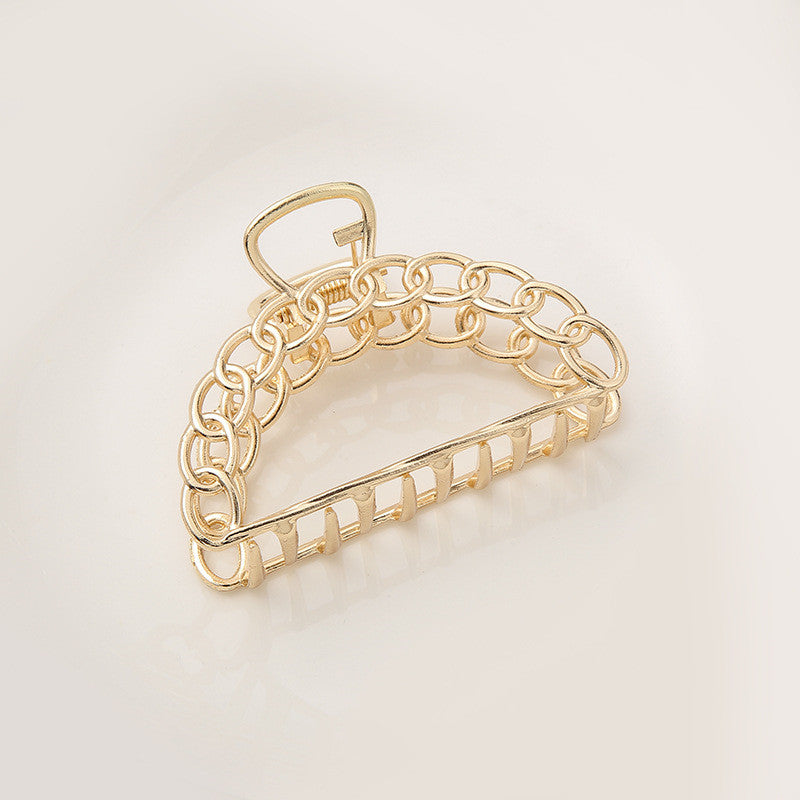 Pearl Hair Clip Grabbing Clip Female Side Clip Temperament Shark Clip