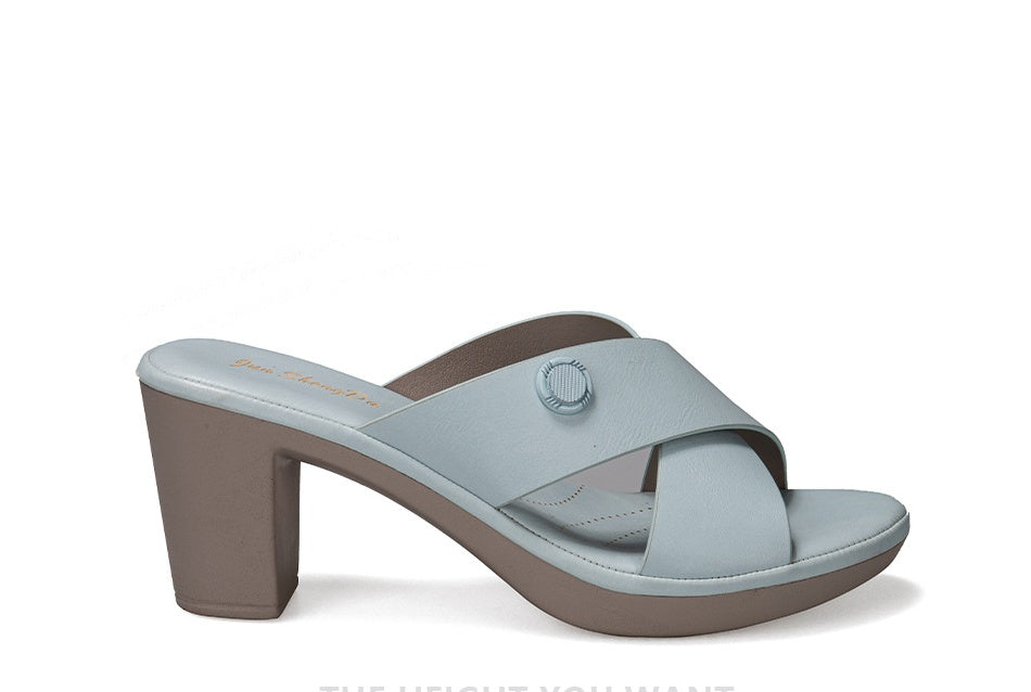Fashion Thick-heeled High-heeled Sandals Women's Plus Size