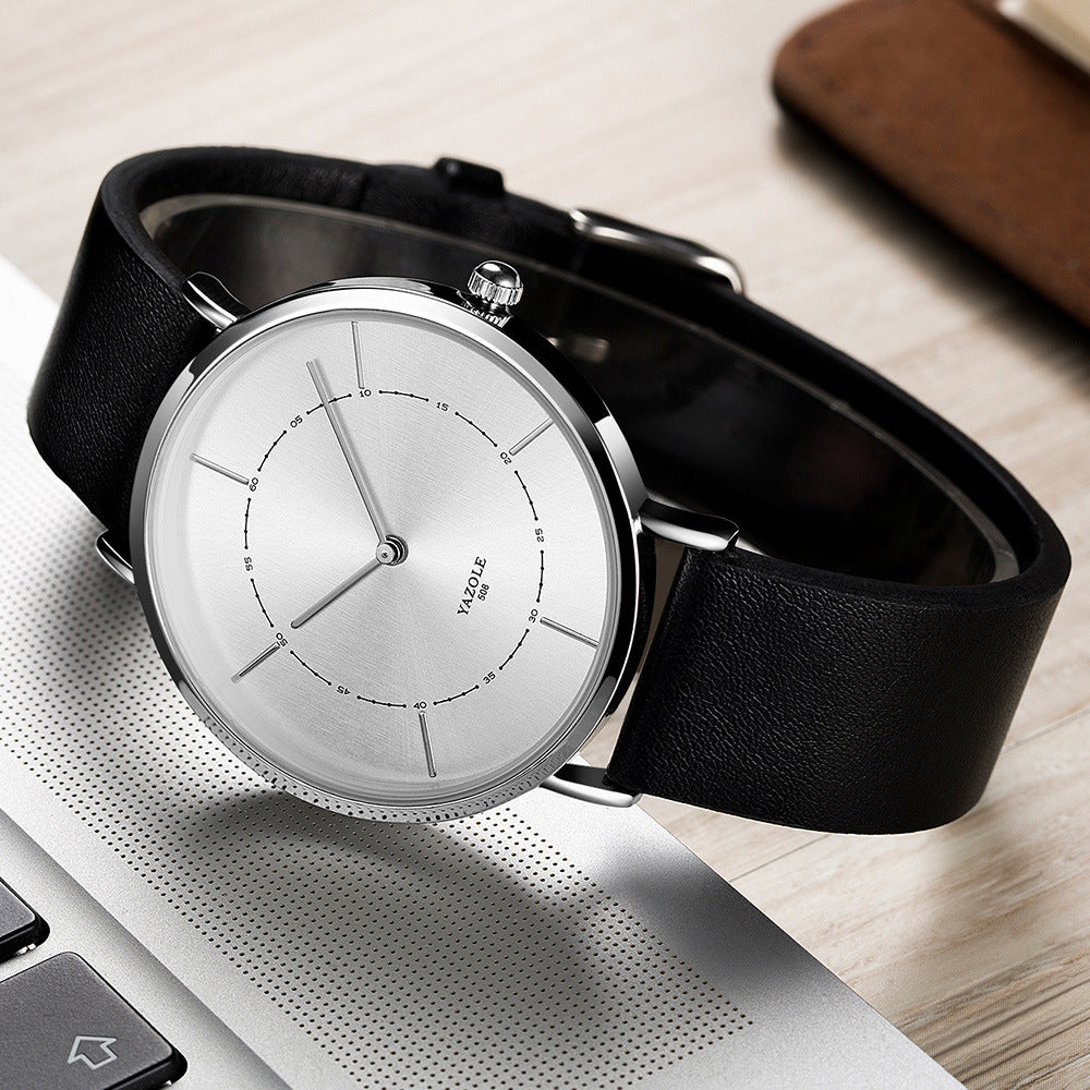 Simple Thin Two-hand Watch Men's Fashion Quartz Watch