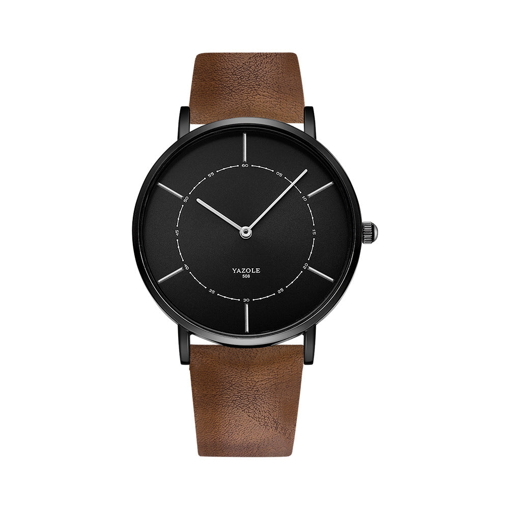 Simple Thin Two-hand Watch Men's Fashion Quartz Watch