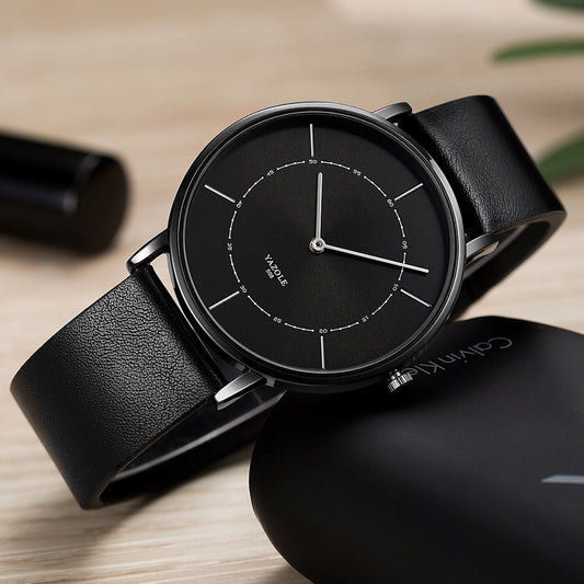 Simple Thin Two-hand Watch Men's Fashion Quartz Watch