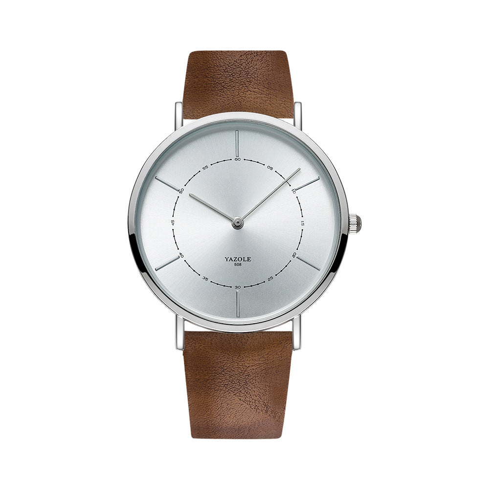 Simple Thin Two-hand Watch Men's Fashion Quartz Watch
