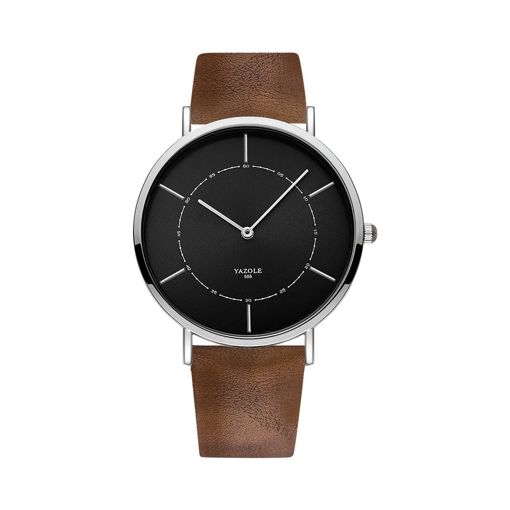 Simple Thin Two-hand Watch Men's Fashion Quartz Watch