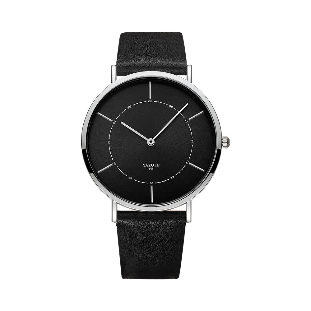 Simple Thin Two-hand Watch Men's Fashion Quartz Watch