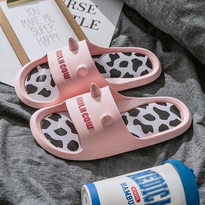 Sandals And Slippers Female Cartoon Cute Bathroom Non-Slip Indoor