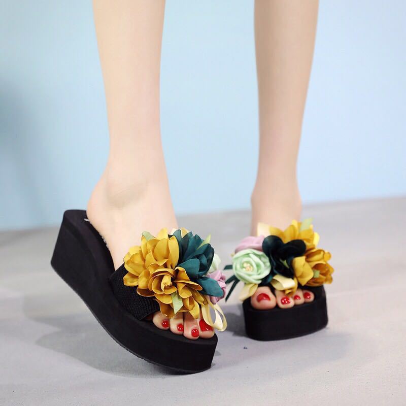 Beach Shoes Women Slippers Seaside Vacation Non Slip Flat Flip Flop Sandals