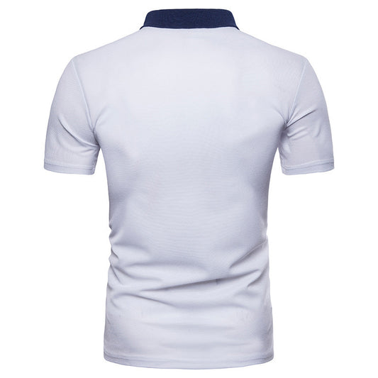 Sommer Ny Lynlås T-shirt Revers Kortærmet Polo T-shirt