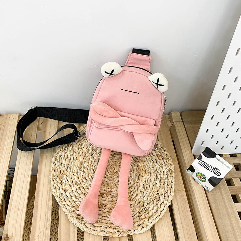Creative Personality Cute Frog Messenger Bag Female Chest Bag