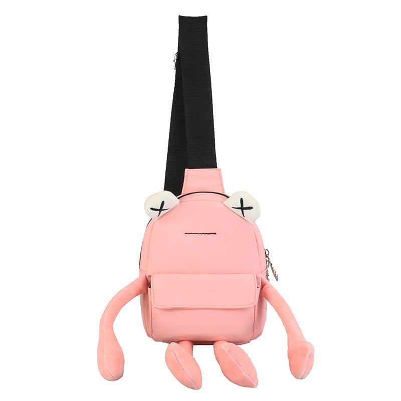 Creative Personality Cute Frog Messenger Bag Female Chest Bag