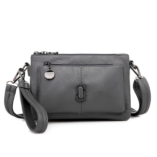 Female Pu Leather Hand Bill Of Lading Shoulder Bag  Slant Cross Bag