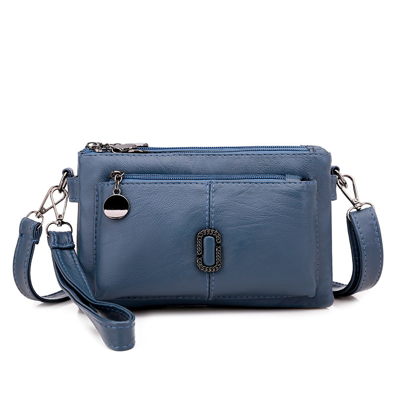 Female Pu Leather Hand Bill Of Lading Shoulder Bag  Slant Cross Bag