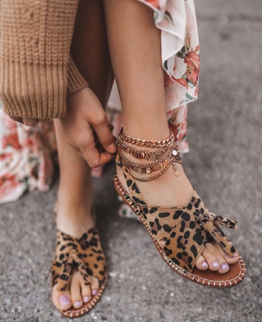 Flat Fringed Buckle Women's Shoes Sandals