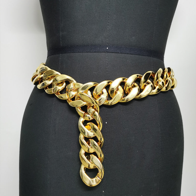 Simple And Versatile Belt Chain Sweater Decoration
