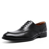 Top Layer Cowhide Rubber Compound Sole Lace-Up Shoes