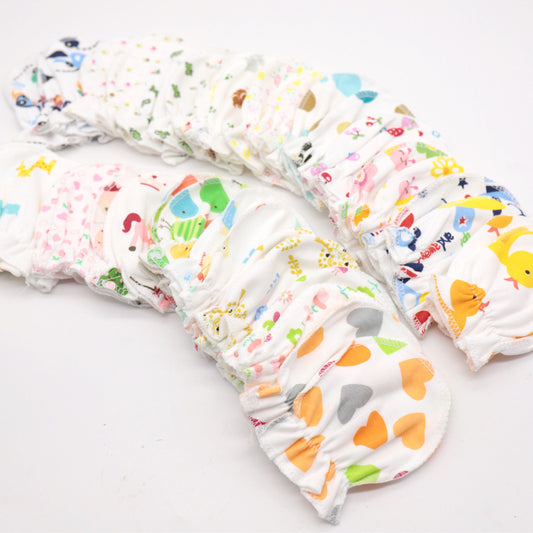 Newborn Anti-scratch Face Cotton Protective Gloves