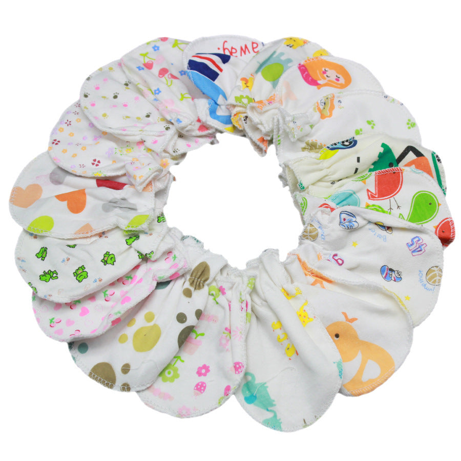 Newborn Anti-scratch Face Cotton Protective Gloves
