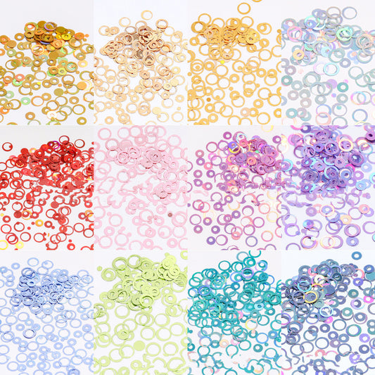 Light And Elegant Nail Enhancement Bright Slice 12 color Hollow Nail