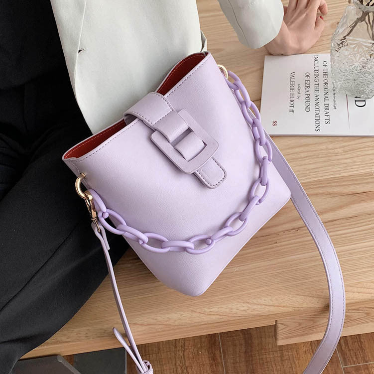 Ladies New Fashion Chain Bucket Bag