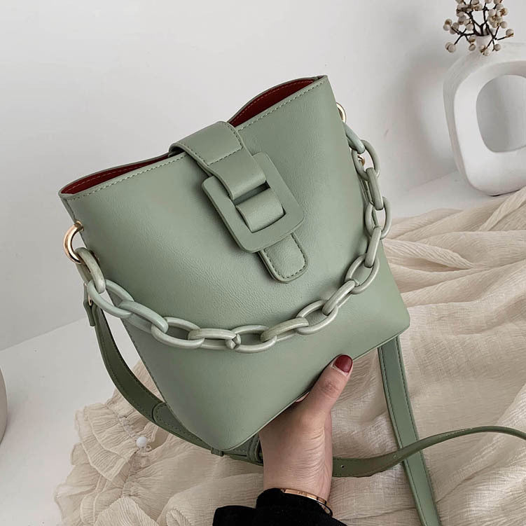 Ladies New Fashion Chain Bucket Bag