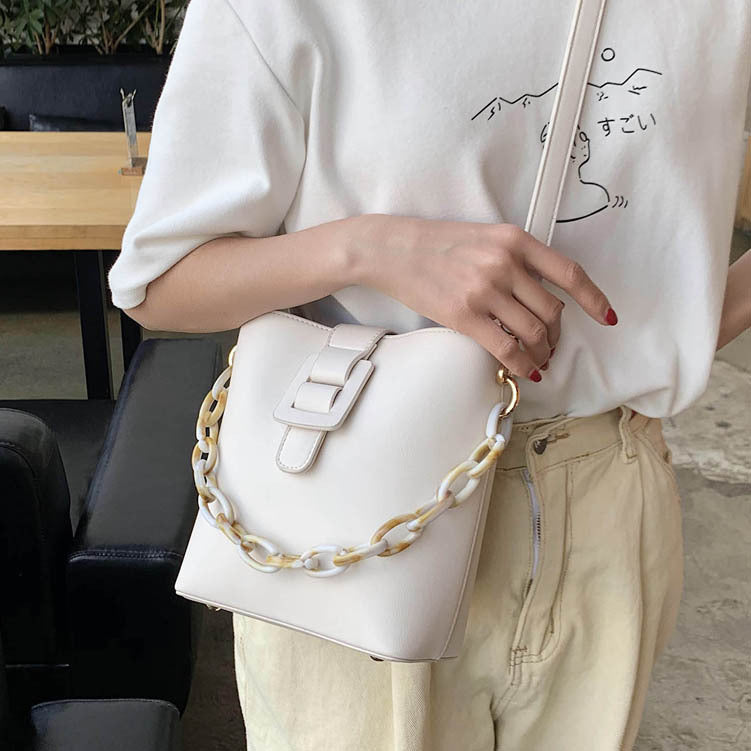 Ladies New Fashion Chain Bucket Bag