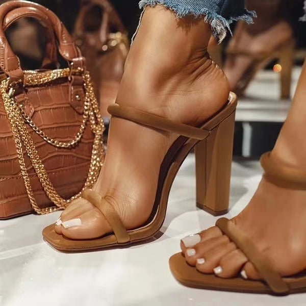 New Large Size Ladies High Heel Sandals