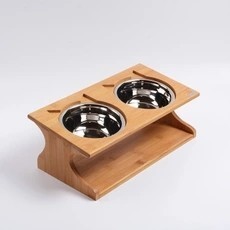 Cat Fairy Pet Solid Wood Table Pet Bowl Cat Bowl
