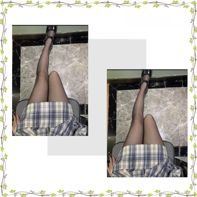 Black Silk Pantyhose Bare Legs Artifact