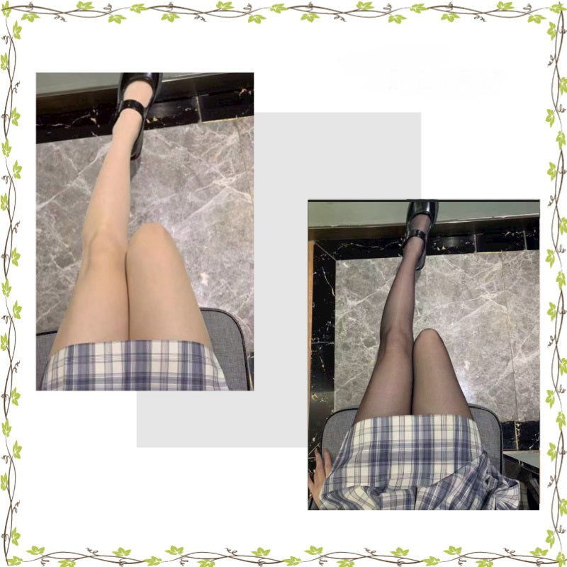 Black Silk Pantyhose Bare Legs Artifact