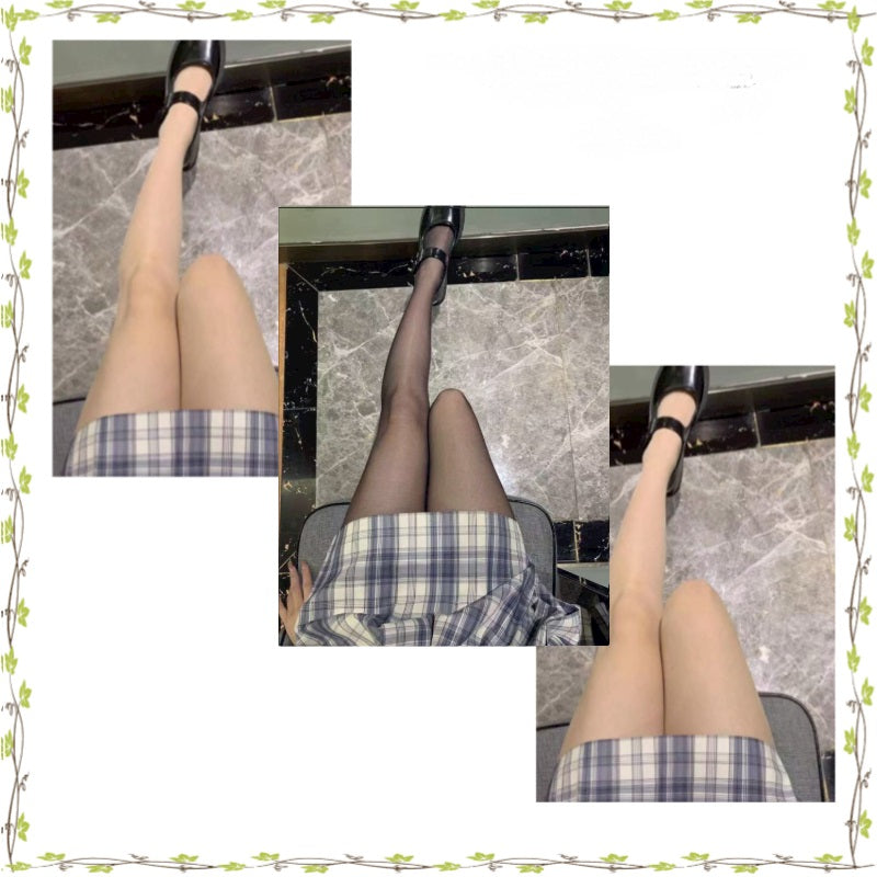 Black Silk Pantyhose Bare Legs Artifact