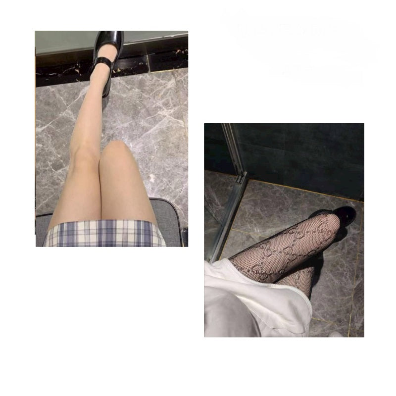 Black Silk Pantyhose Bare Legs Artifact