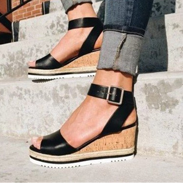 Trifle Fish Mouth High Heel Fashion Sandals