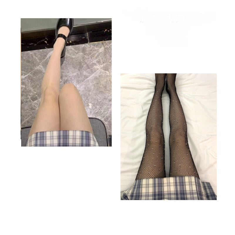 Black Silk Pantyhose Bare Legs Artifact