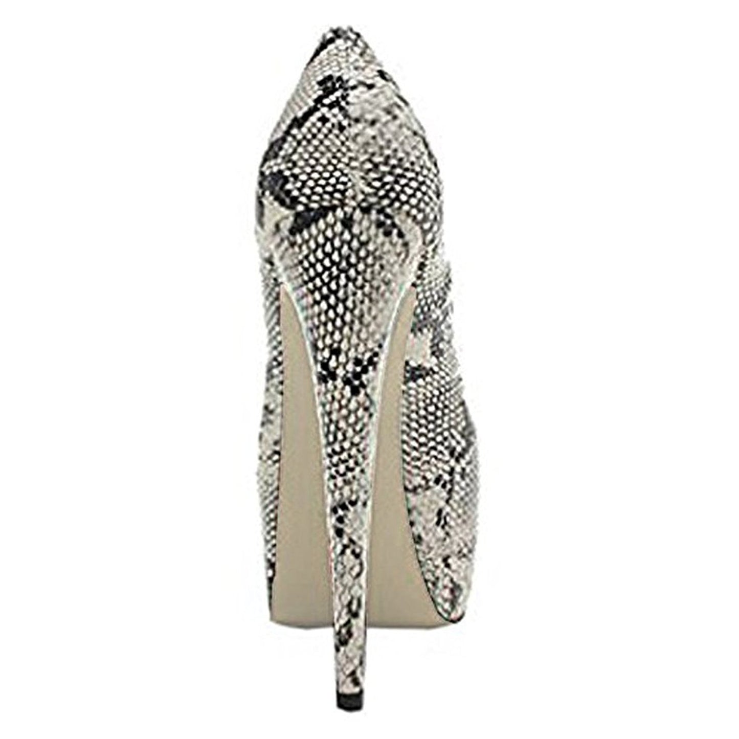 Women's Stiletto Shoes With Wood Grain