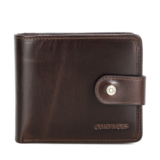 Crazy Horse Cowhide Multi-Purpose Men's Wallet
