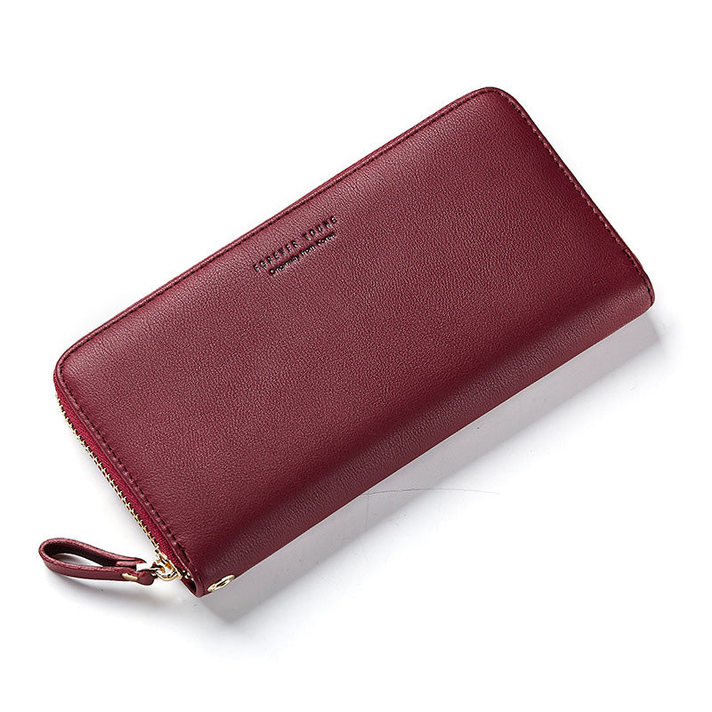 Simple And Fashionable Long Zipper Phone Bag