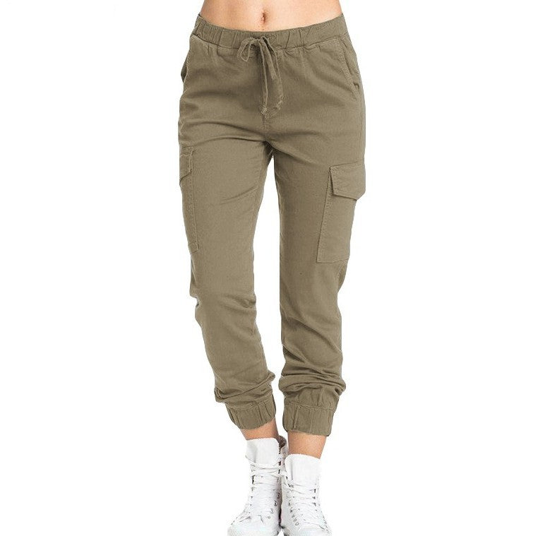 Elastic Waist Loose Casual Trousers Women's Corset Trousers