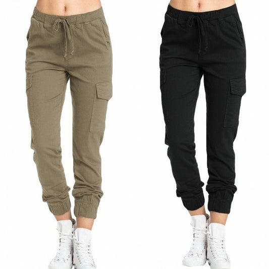 Elastic Waist Loose Casual Trousers Women's Corset Trousers