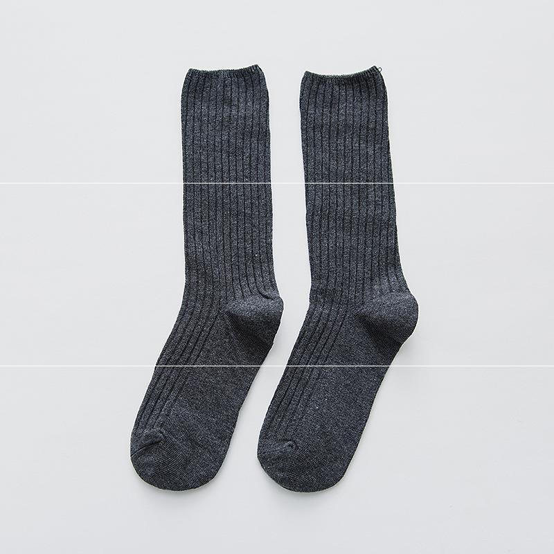 Socks Women's Double Needle Pile Pile Socks Striped Color Women's Socks Autumn And Winter Long Tube Cotton Socks Personality Ins Tide Socks Manufacturers Spot