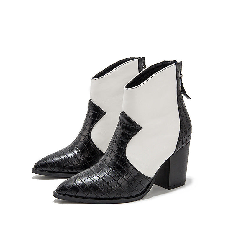 Europe And The United States High With Autumn Fashion Boots Pointed Elegant Boots