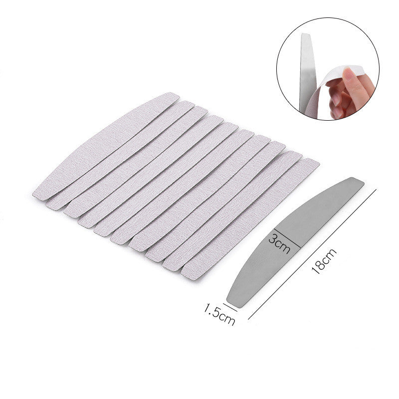 Nail Tools, Nail Rubbing Strip, Gray Surface Sanding Strip Combination, Strap Adhesive With Patch