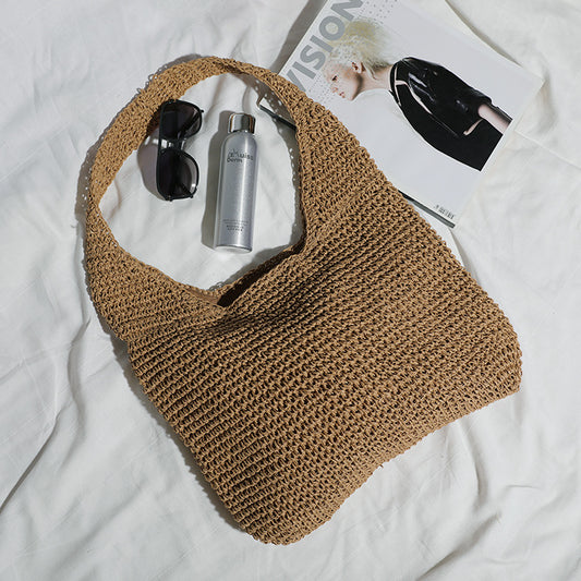 New Large Capacity Fashionable Women's Bag Straw Bag Shoulder Bag Beach Bag