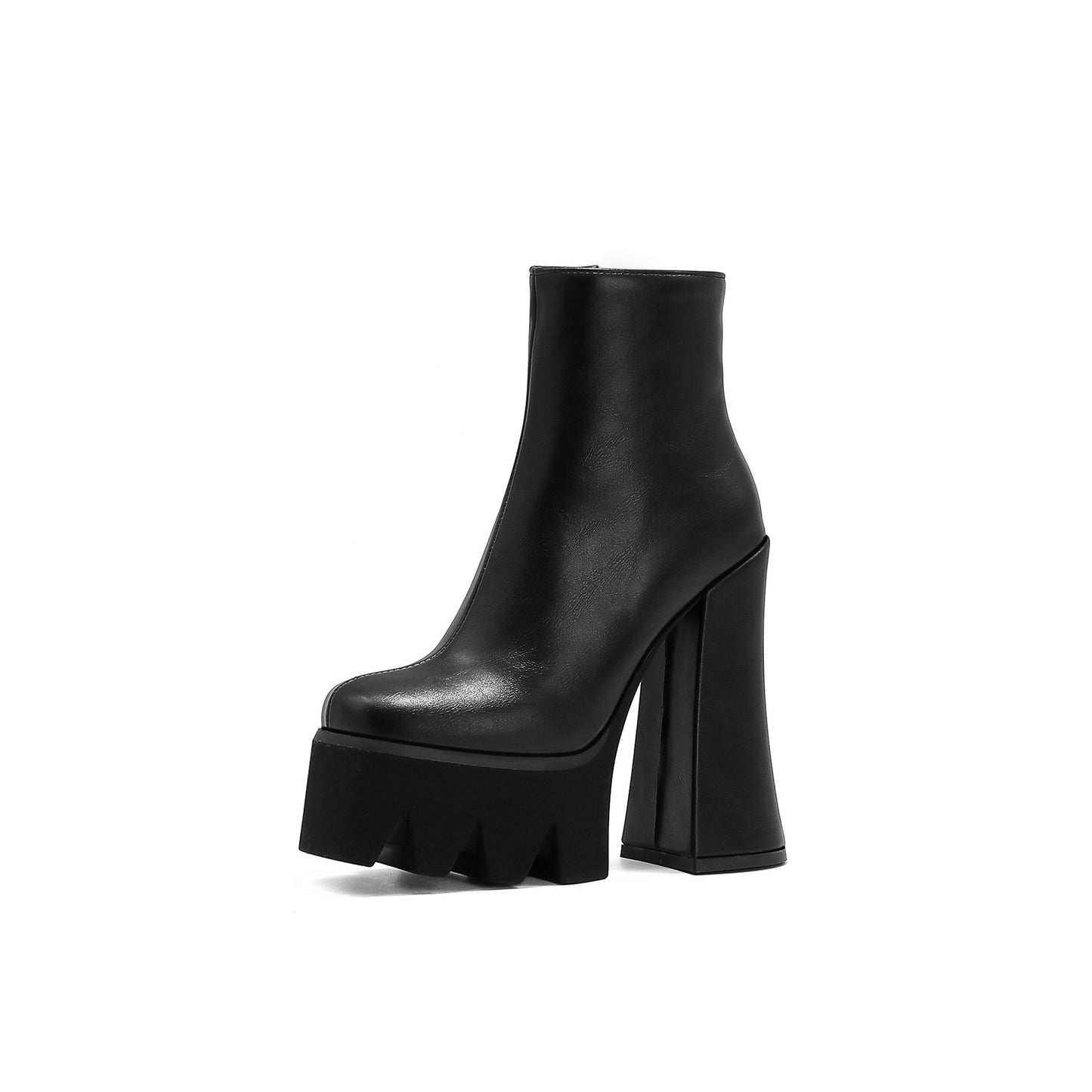 European And American Style High-heeled Water Platform Large Size Low-top Women's Boots