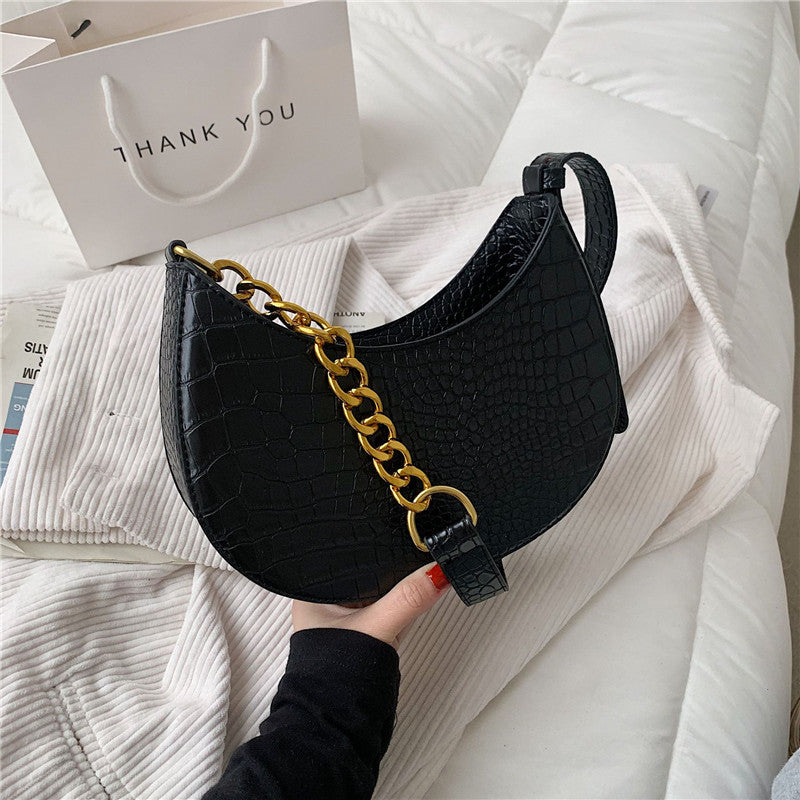 Casual French Armpit Bag Fashion Texture Chain Shoulder Bag