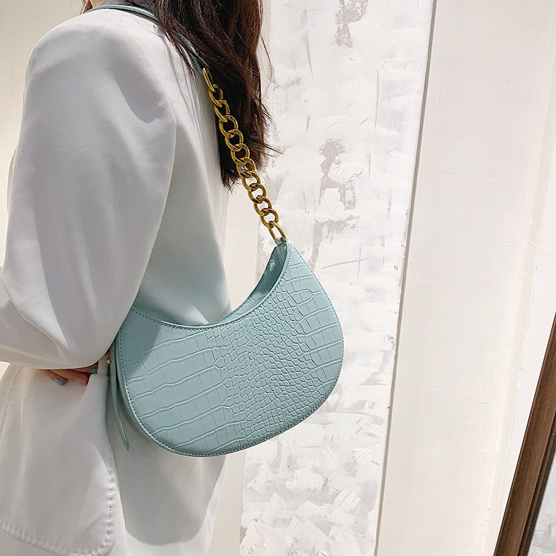 Casual French Armpit Bag Fashion Texture Chain Shoulder Bag