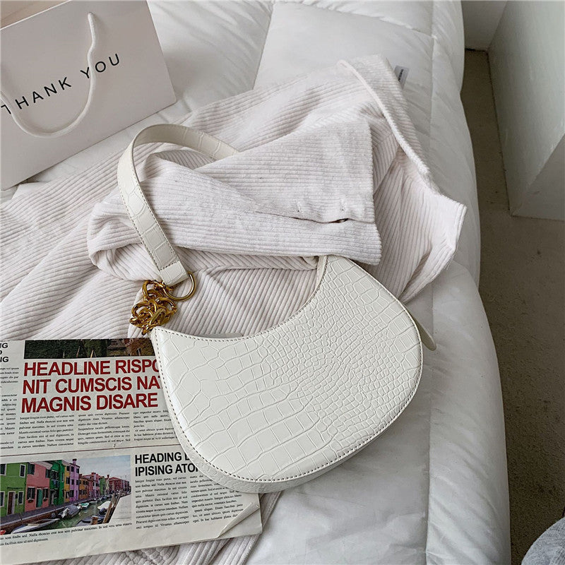 Casual French Armpit Bag Fashion Texture Chain Shoulder Bag