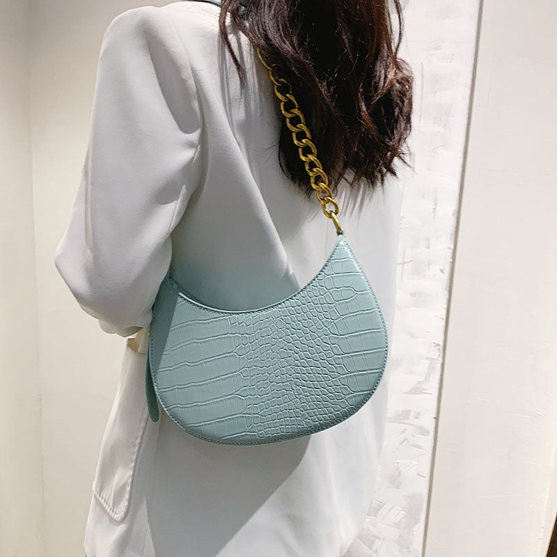 Casual French Armpit Bag Fashion Texture Chain Shoulder Bag