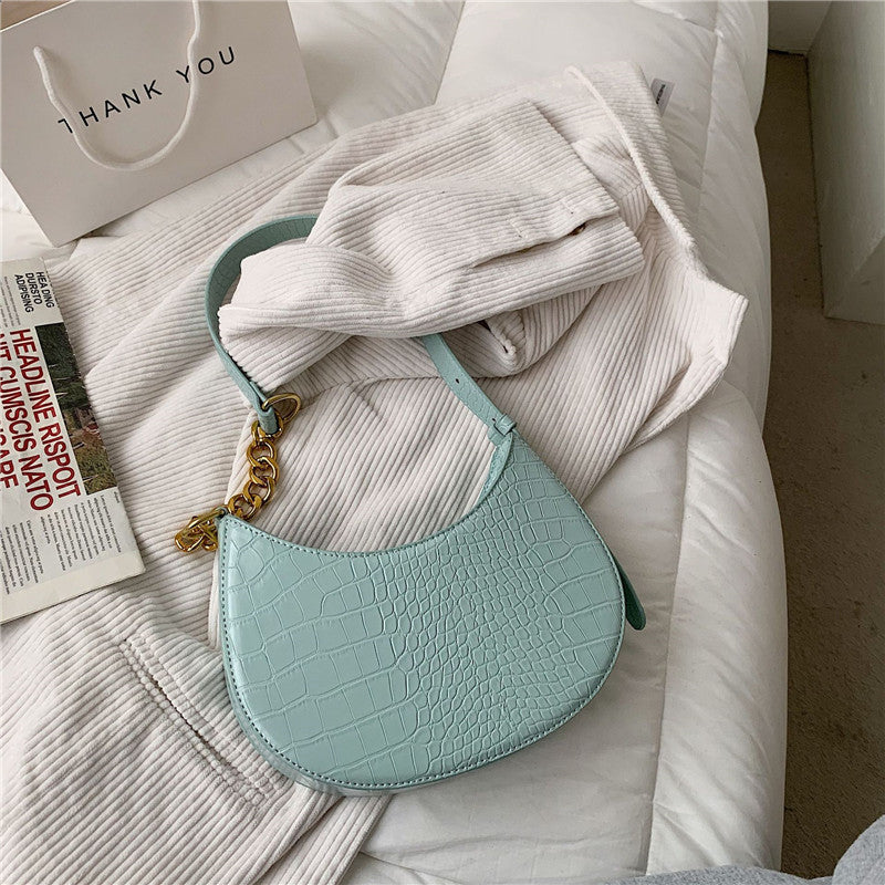 Casual French Armpit Bag Fashion Texture Chain Shoulder Bag